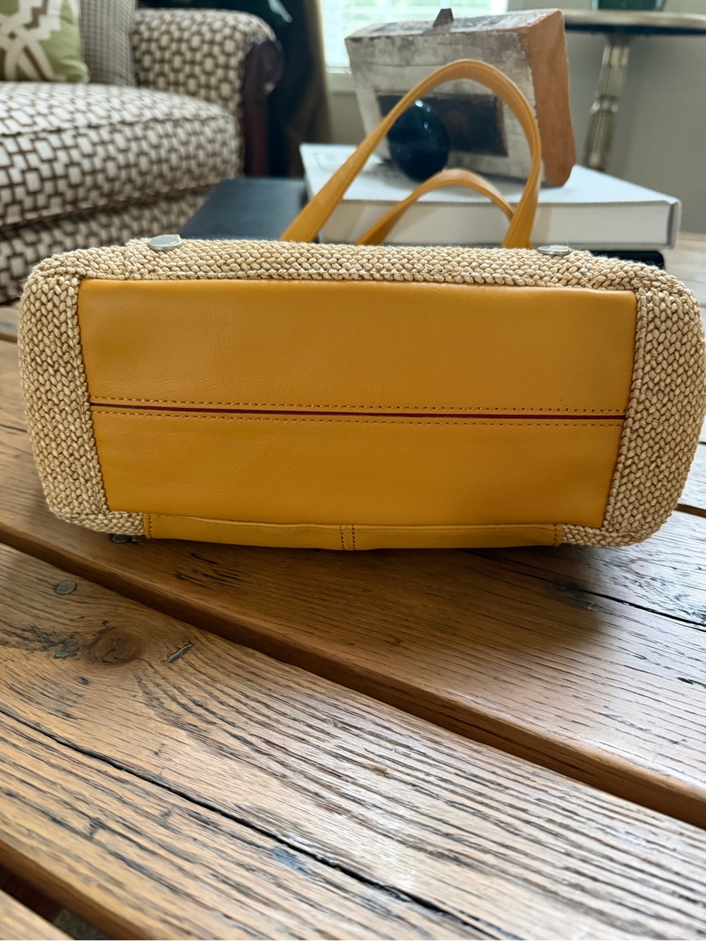 Hammitt Daniel Medium Satchel with Raffia - Like New! - Picture 4 of 10